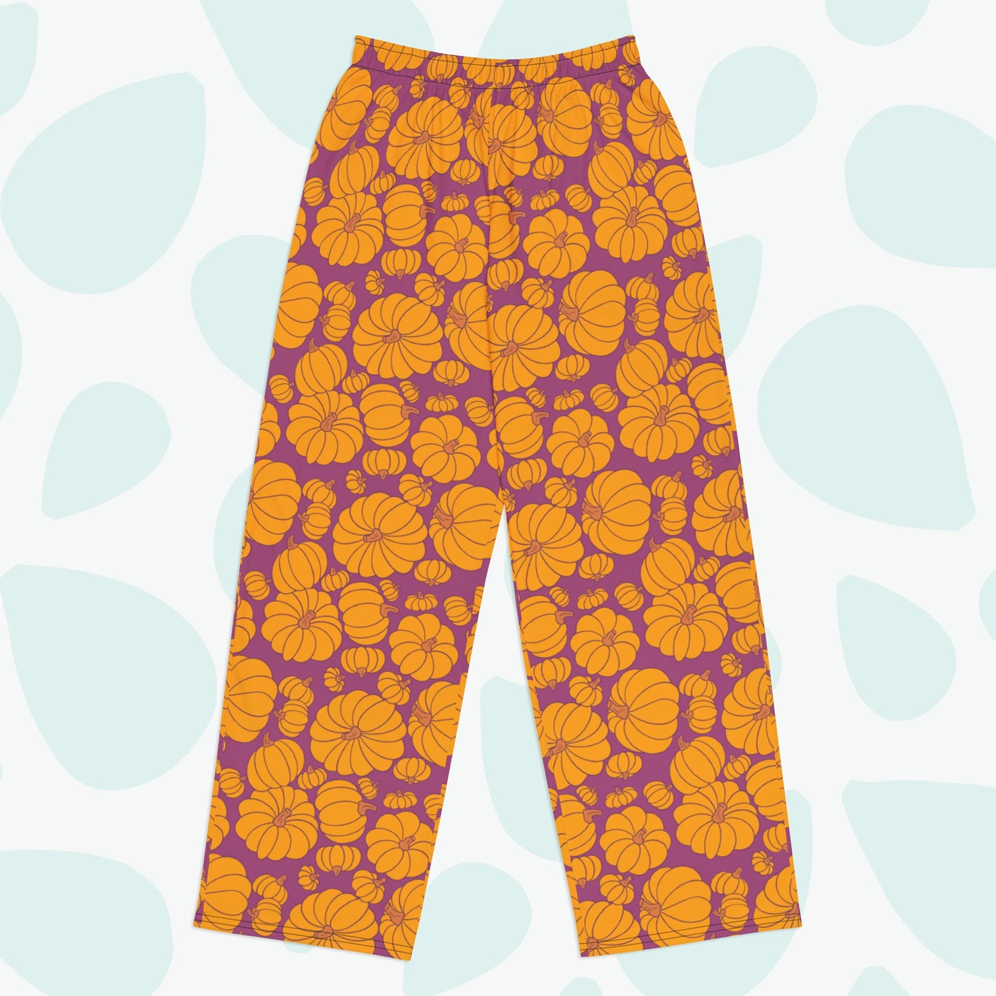 Autumn Pumpkins Pajama Pants - Front