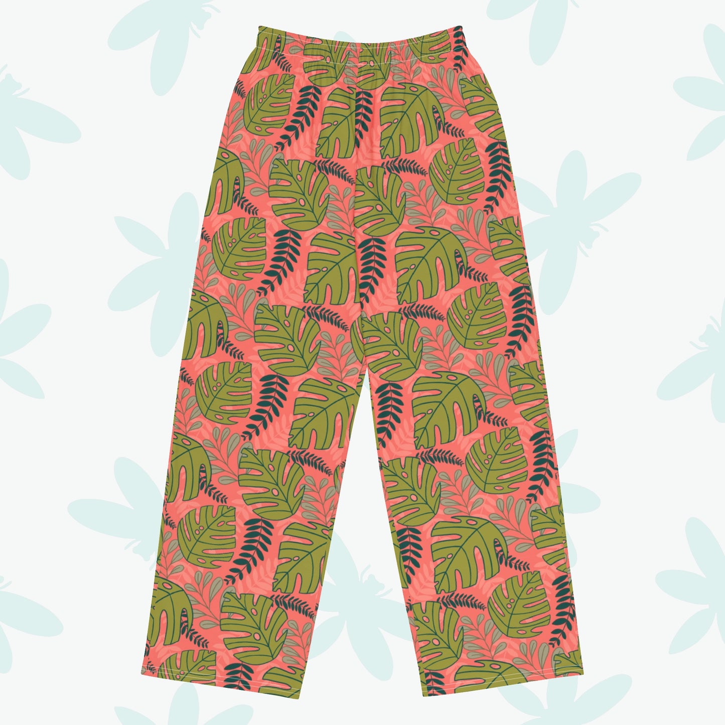 Summer Plants Pajama Pants - Front