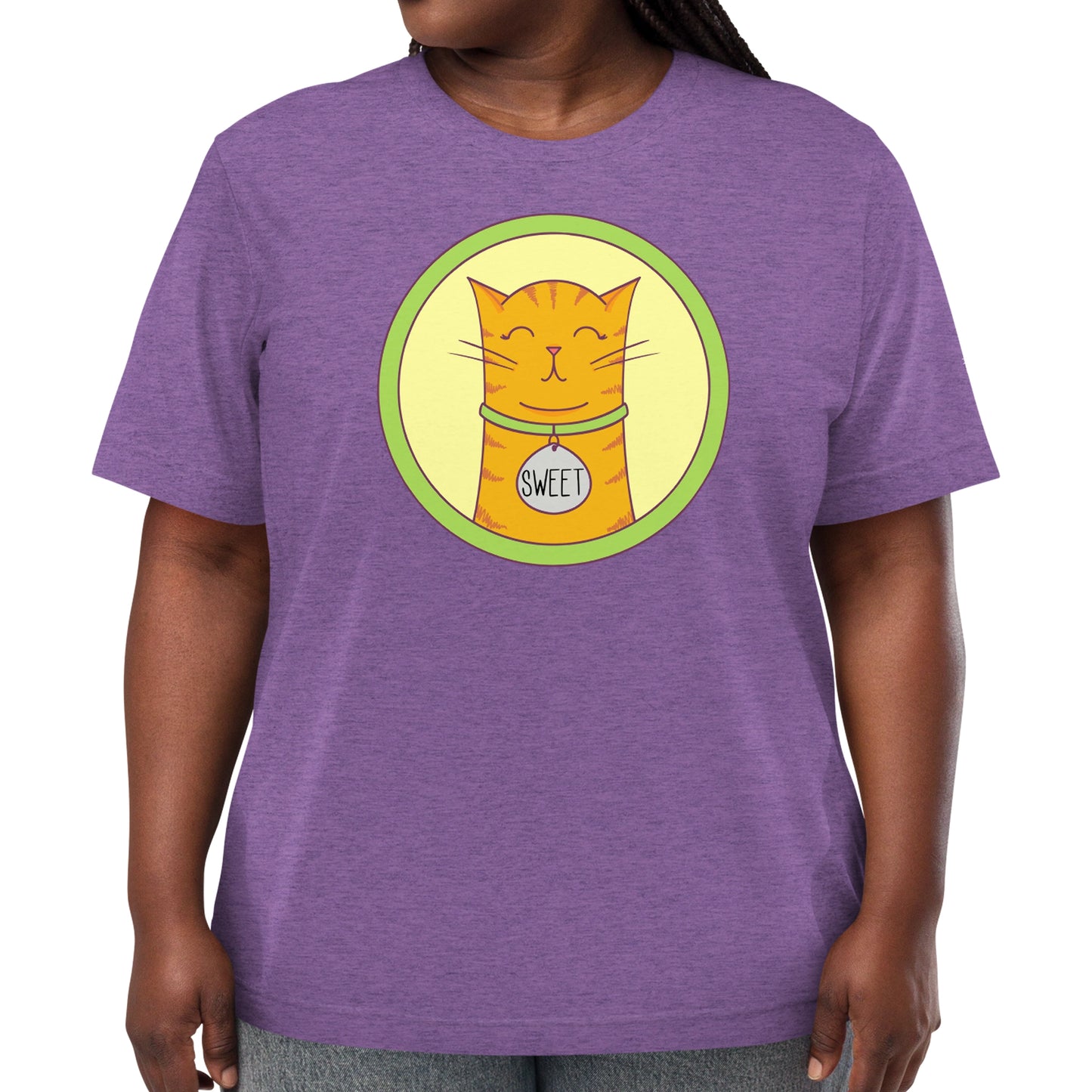 Sweet Cat Tri-blend T-shirt - On Model