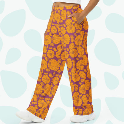 Autumn Pumpkins Pajama Pants - On Model