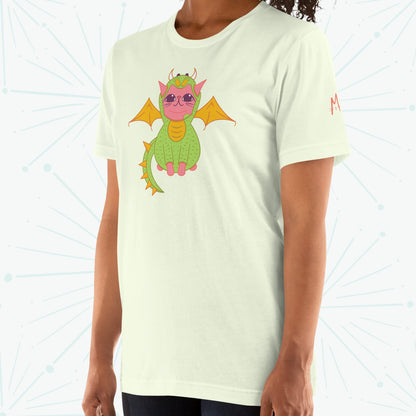 Fire Dragon Cat T-shirt - On Model