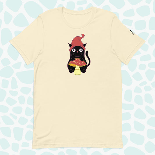 Earth Gnome Cat T-shirt - Front