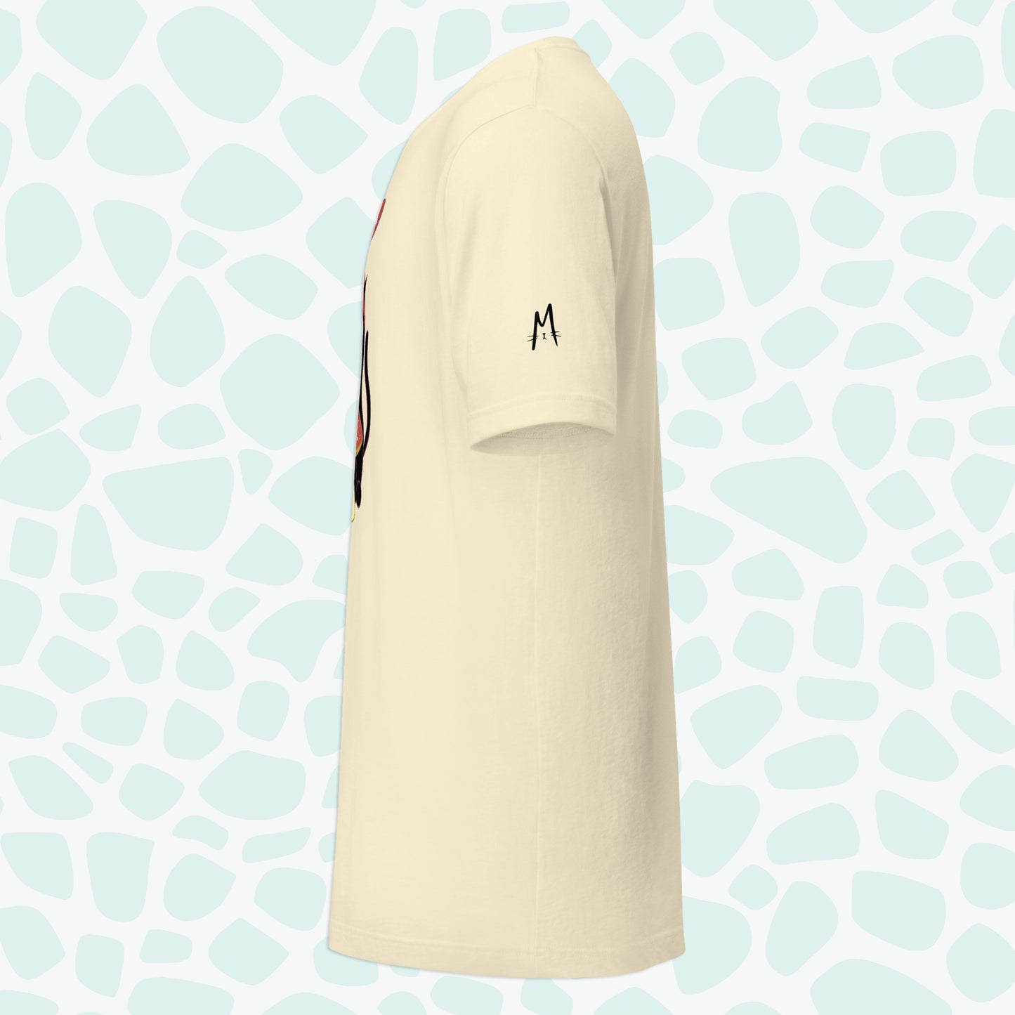 Earth Gnome Cat T-shirt - Left Sleeve