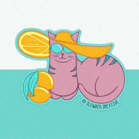 Lemon Cat Sticker