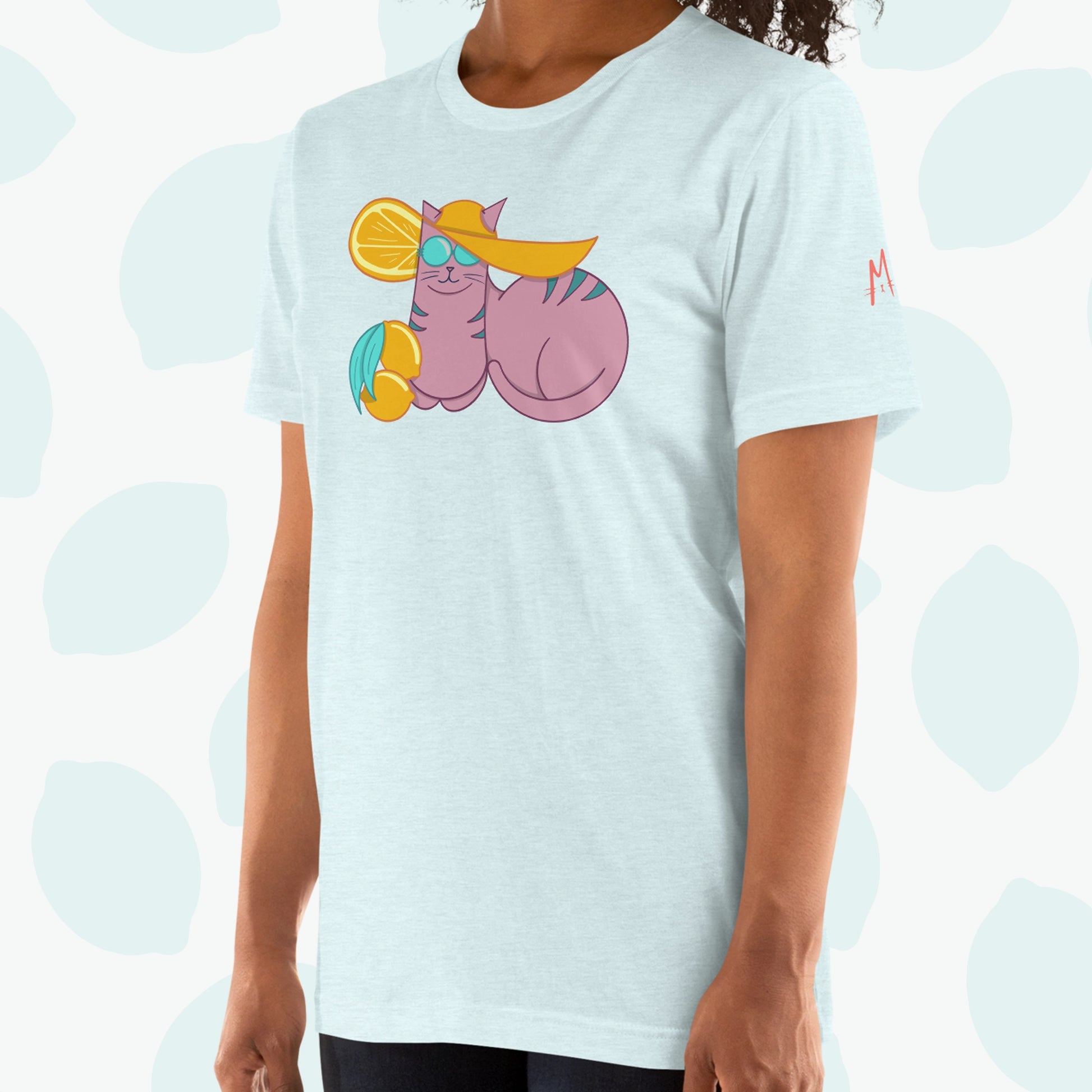 Lemon Cat T-shirt - On Model