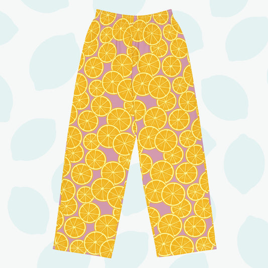 Lemon Pajama Pants - Front