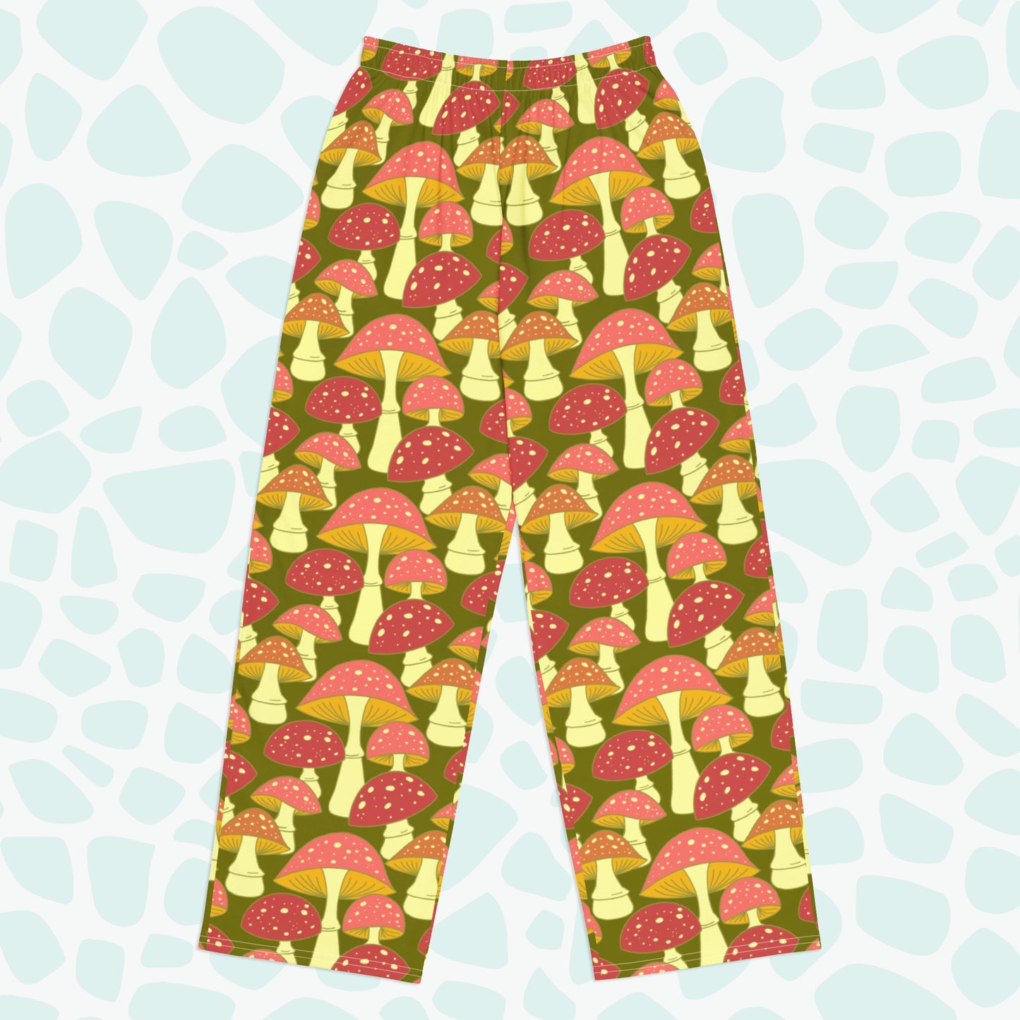 Earth Mushrooms Pajama Pants - Front