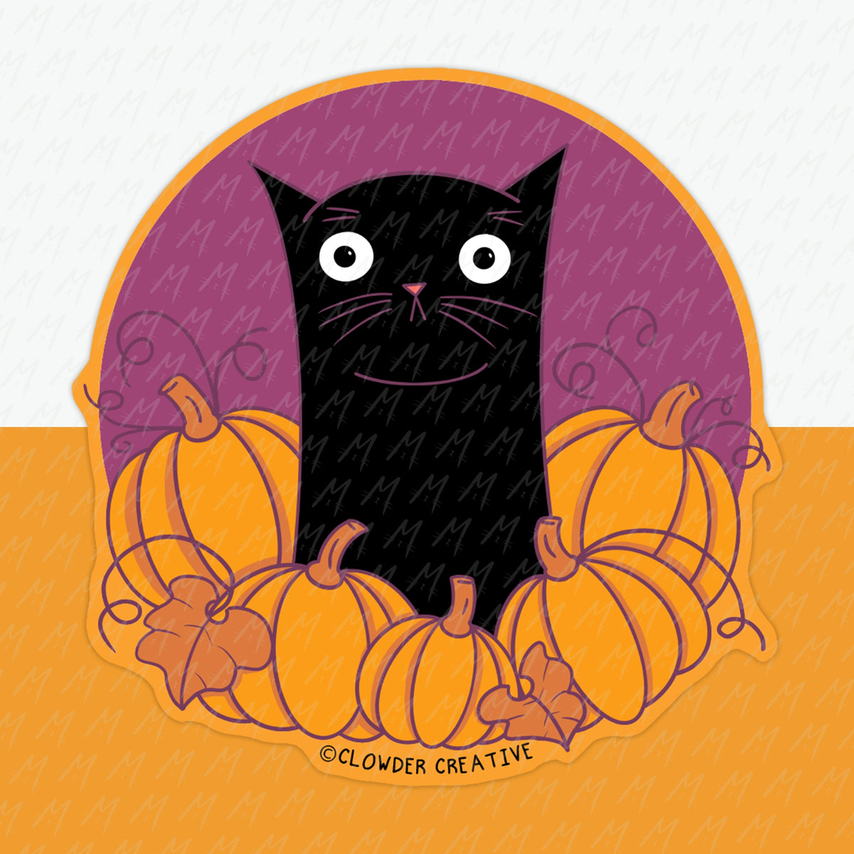 Pumpkin Cat Sticker