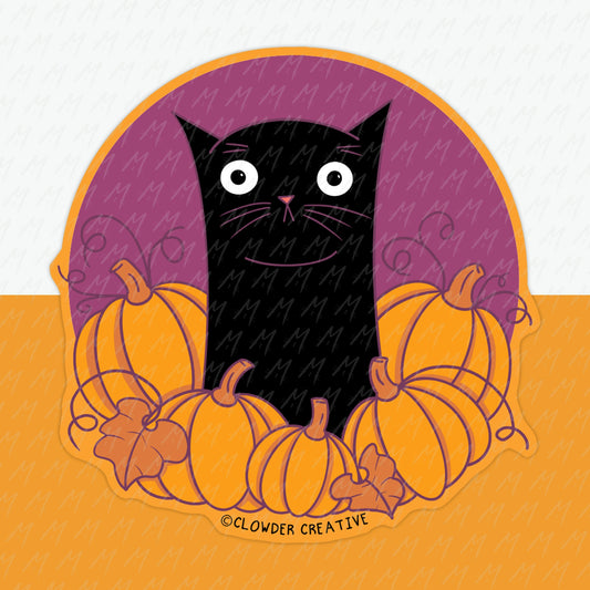 Pumpkin Cat Sticker