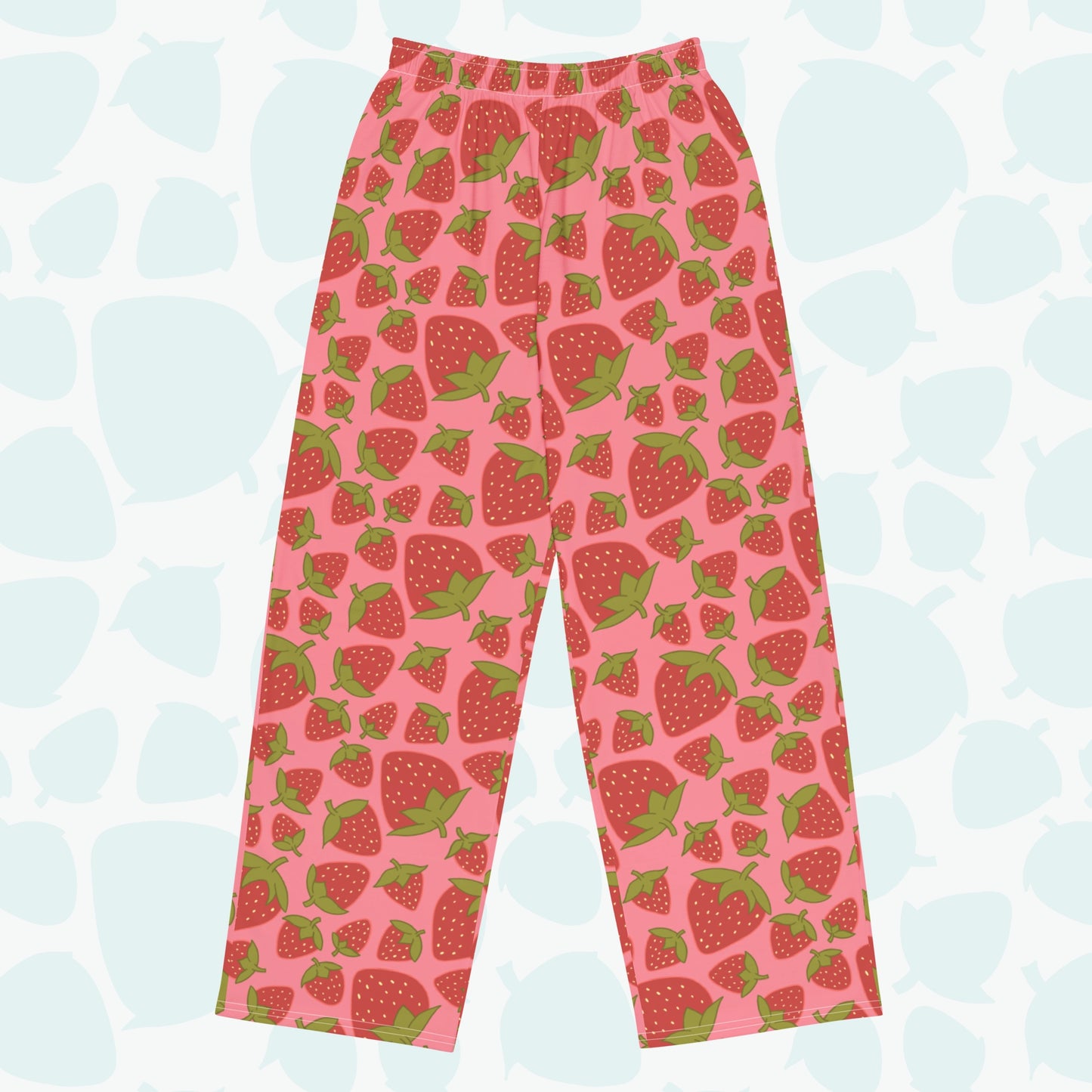Strawberry Pajama Pants - Front