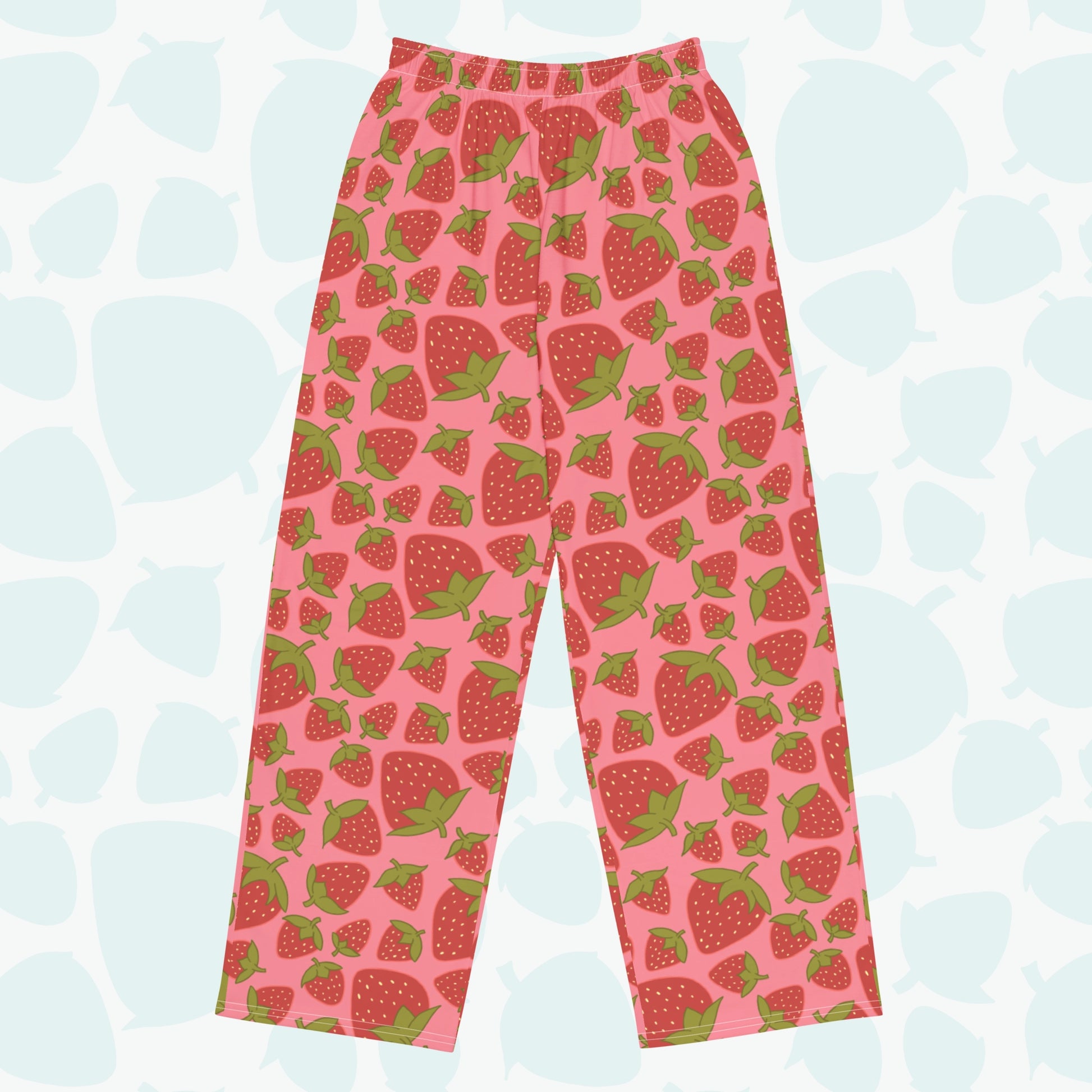 Strawberry Pajama Pants - Front