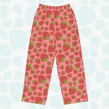 Strawberry Pajama Pants - Front