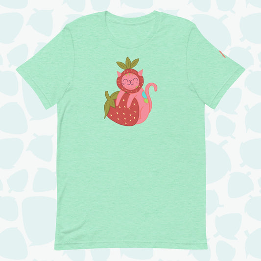 Strawberry Cat T-shirt - Front