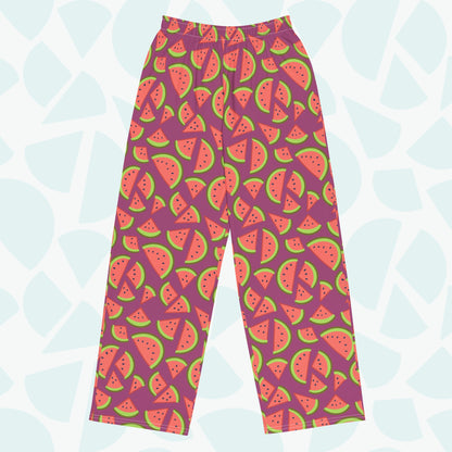 Watermelon Pajama Pants - Front