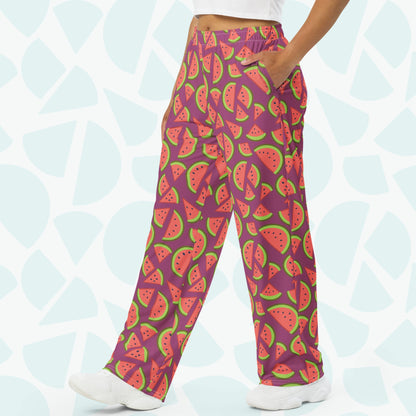 Watermelon Pajama Pants - On Model