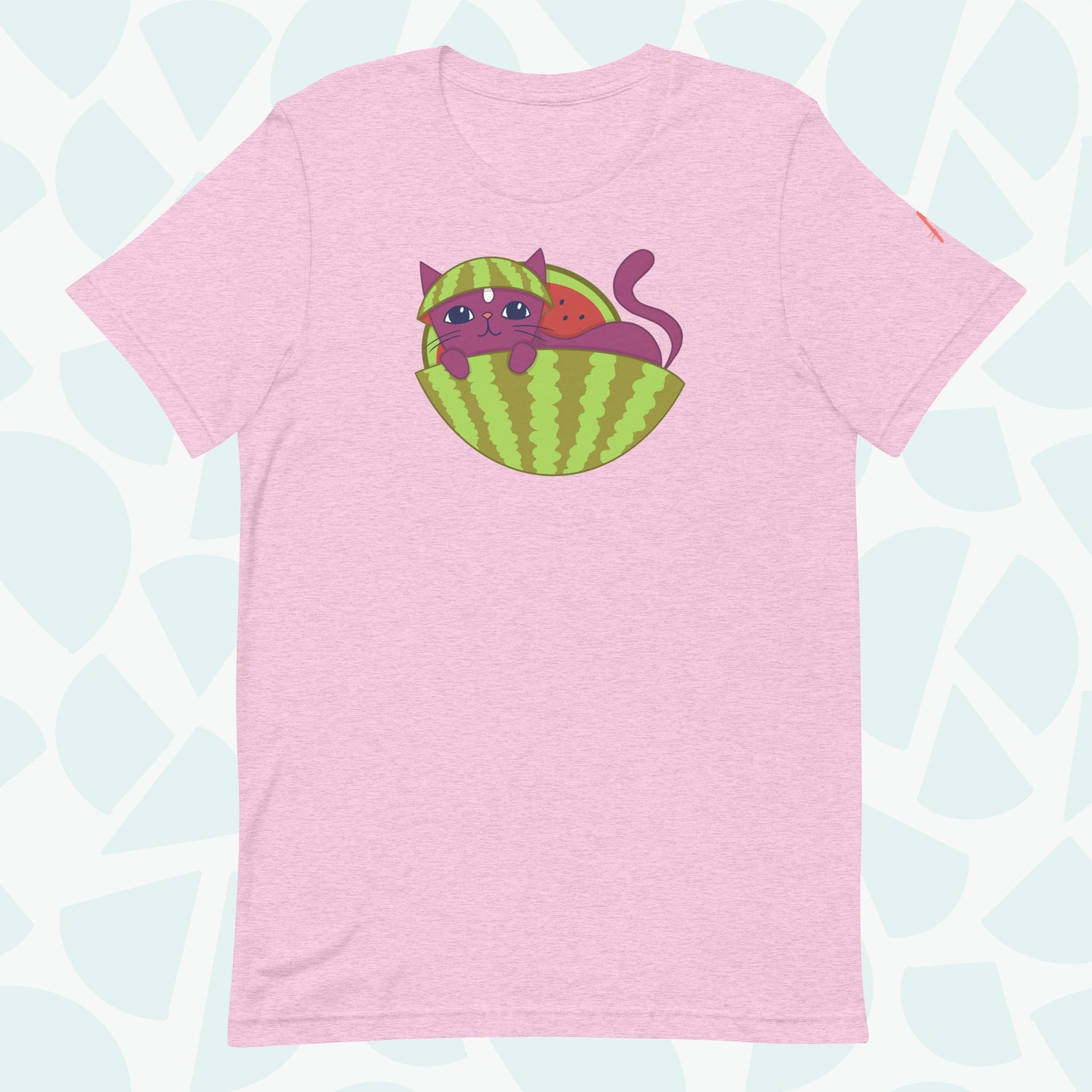 Watermelon Cat T-shirt -  Front
