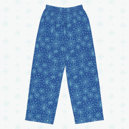 Winter Snowflakes Pajama Pants - Front