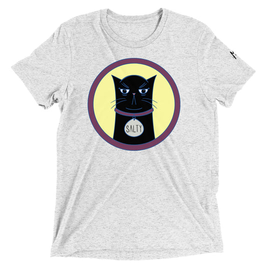 Salty Cat Tri-blend T-shirt - Front